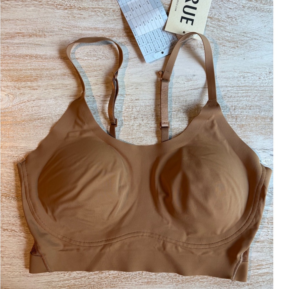True & Co. Small True Body Mesh Bralette Women Brown